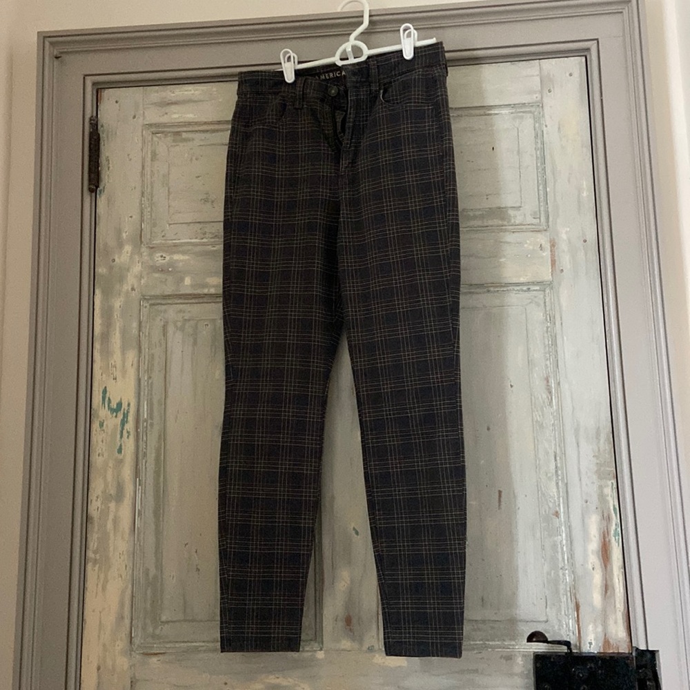 Plaid American Eagle Jeggings
